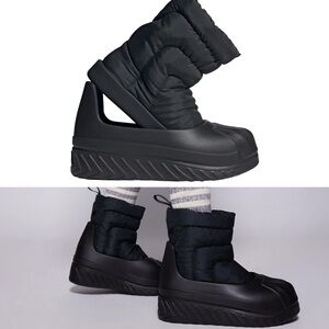 NEW Women ADIDAS Core Black Adifom Superstar Winter Boot removable shell Sz 7.5